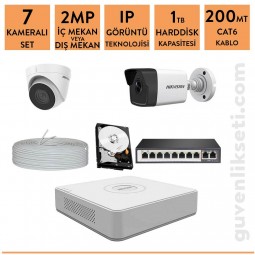 Hikvision 2mp 7 Kameralı ip Kamera Sistemi Hikvision 2mp 7 Kameralı ip Kamera Sistemi